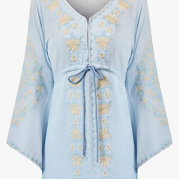 NEW! Boho Casual vintage style, Renaissance dress with embroidered desig… - Picture 6 of 8